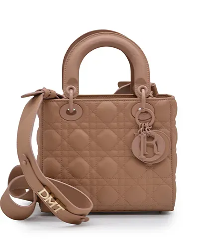 Dior Lady D- ABC Small Blush Ultramatte Calfskin pre-owned in Dubai