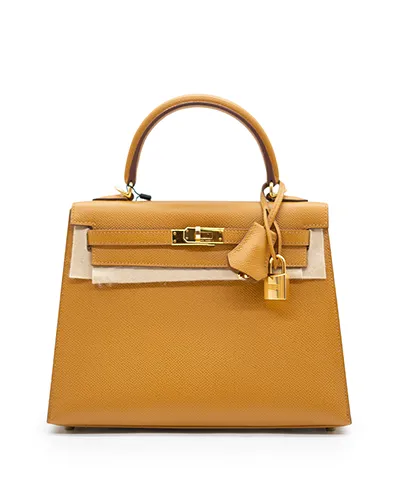 Hermes Kelly 25 Sellier - Sesame Epsom GHW pre-owned in Dubai
